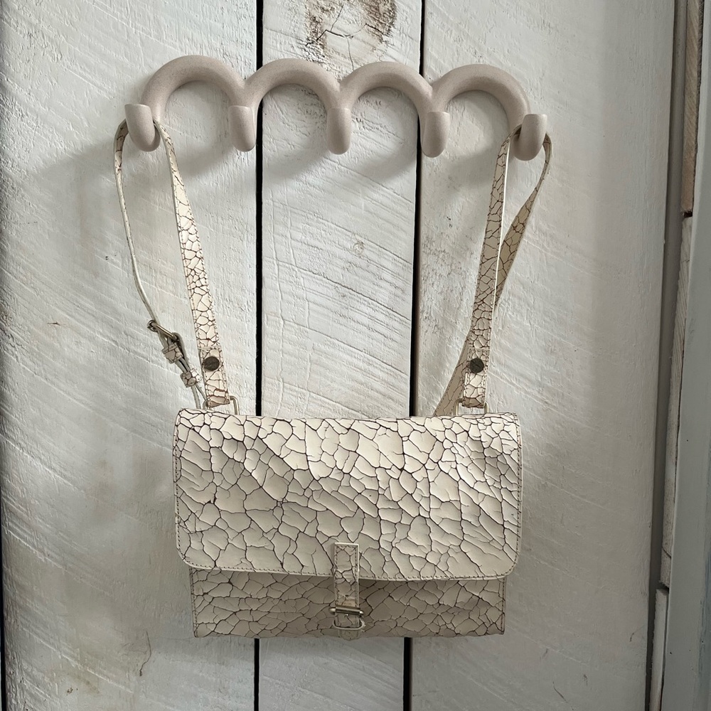 Club Monaco Cracked Leather Backpack